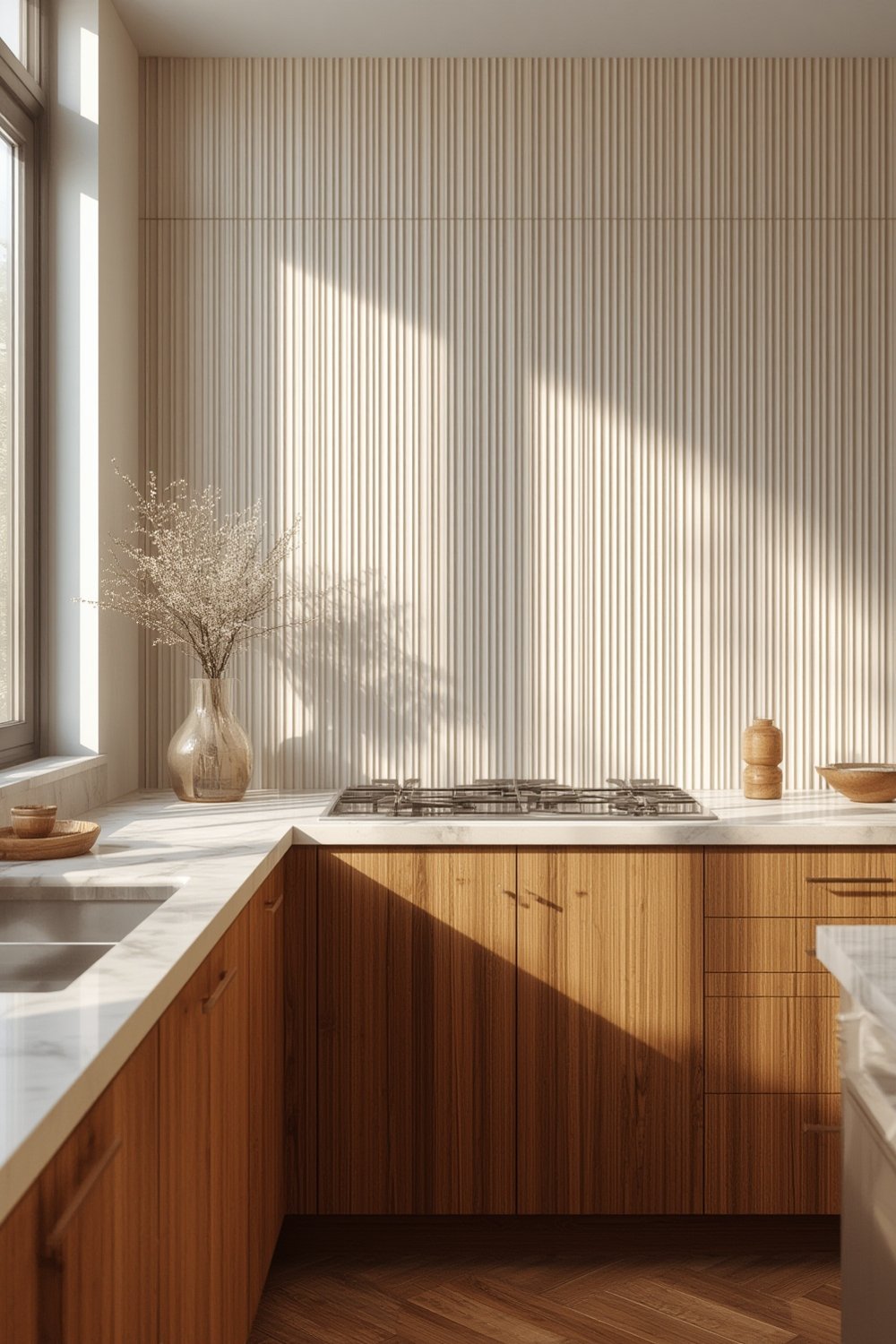 fluted tile backsplash - Illustration 1